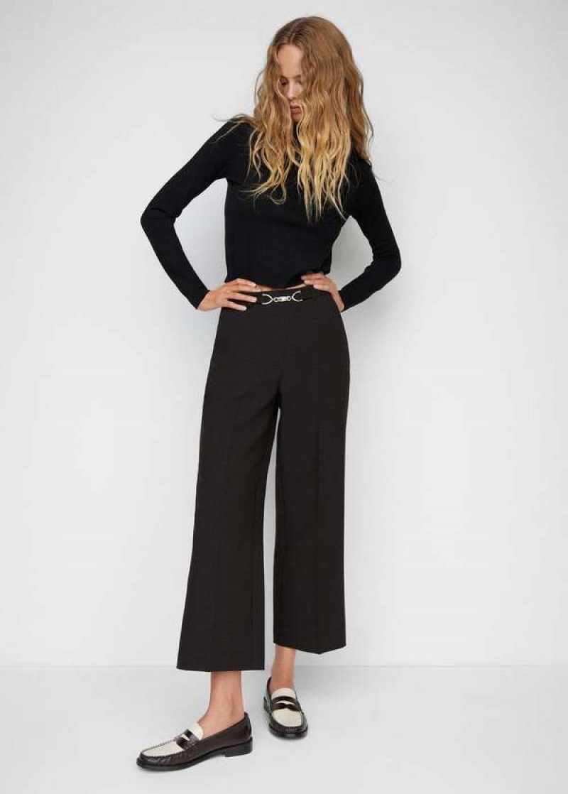 Mango Belt Culottes Trousers | MNG-24363