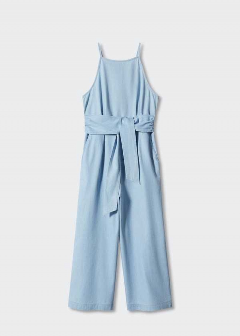 Mango Belt Linen Jumpsuit | MNG-25732