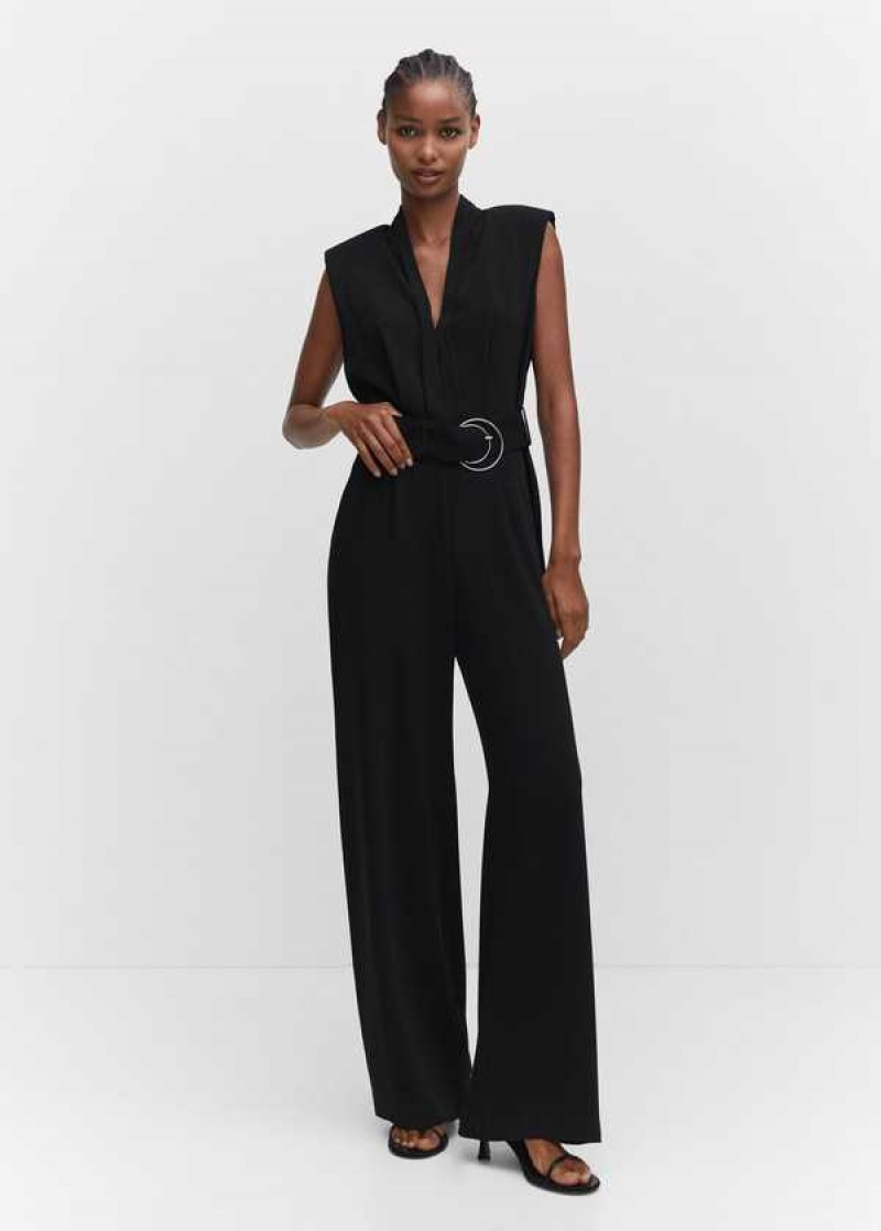 Mango Belt Long Jumpsuit | MNG-25696