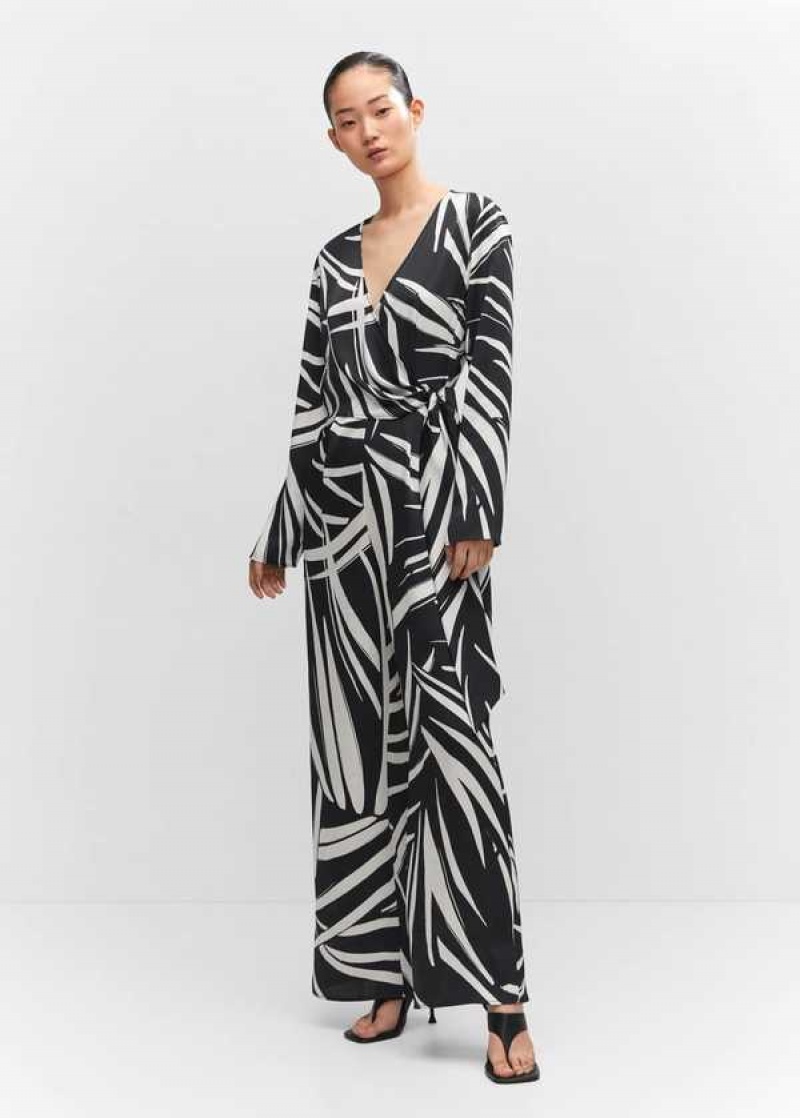 Mango Belt Printed Jumpsuit | MNG-25730