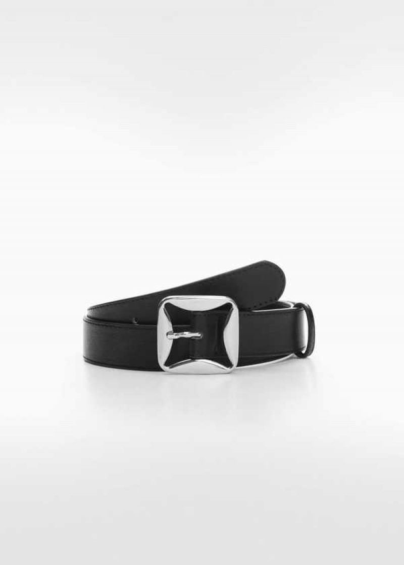 Mango Belt With Geometric Přezkou | MNG-22953