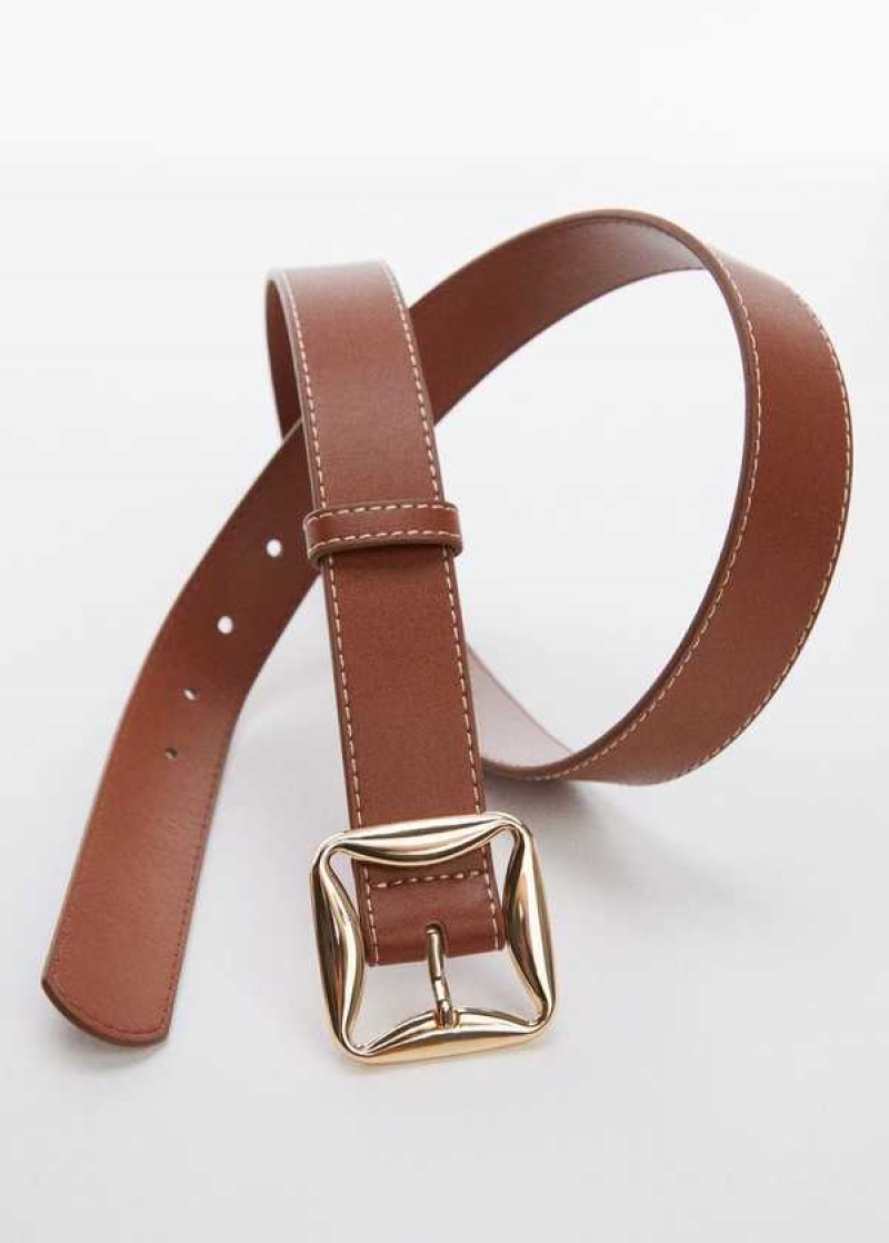 Mango Belt With Geometric Přezkou | MNG-22947