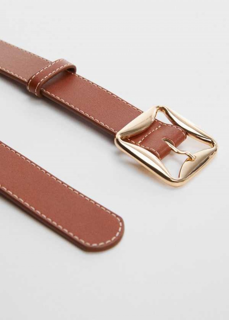 Mango Belt With Geometric Přezkou | MNG-22947