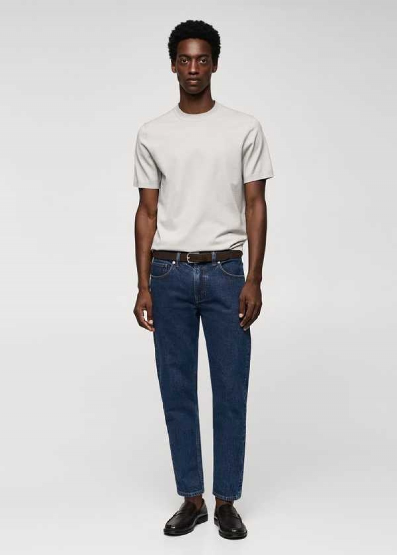 Mango Ben Tapered Cropped Jeans | MNG-21895