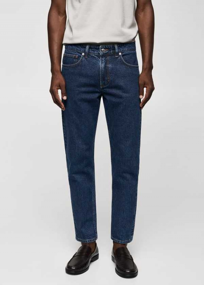 Mango Ben Tapered Cropped Jeans | MNG-21895