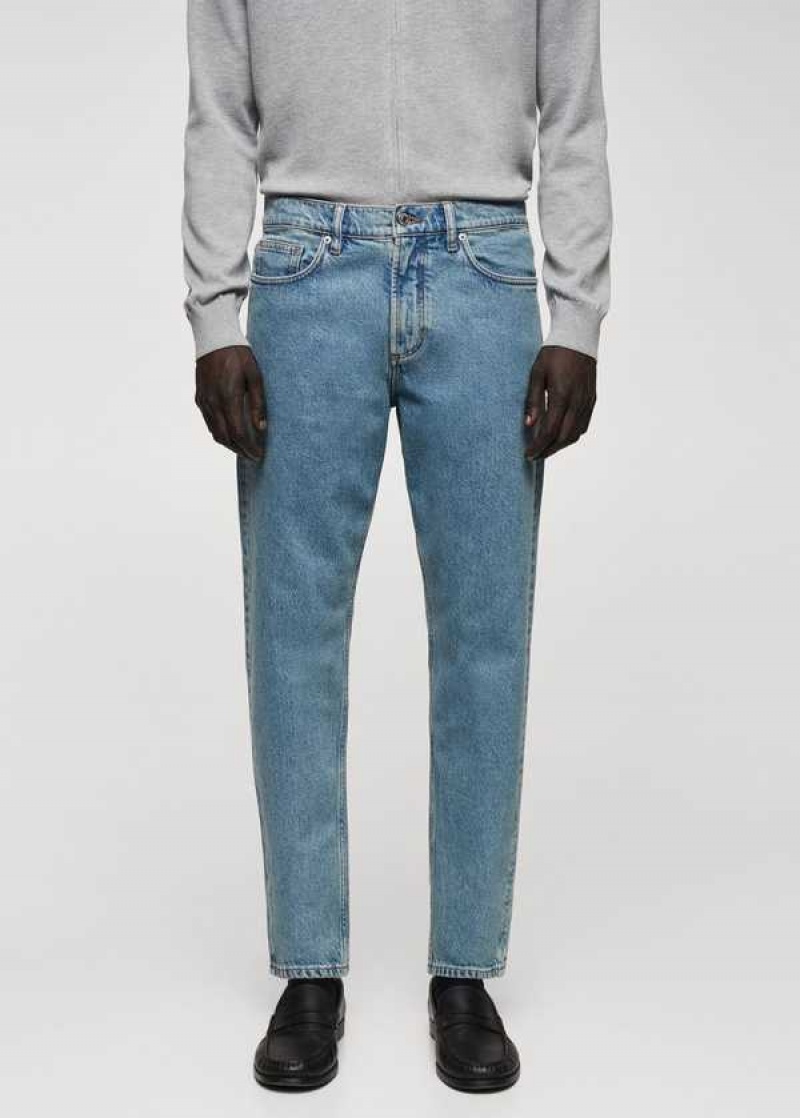 Mango Ben Tapered Cropped Jeans | MNG-21916