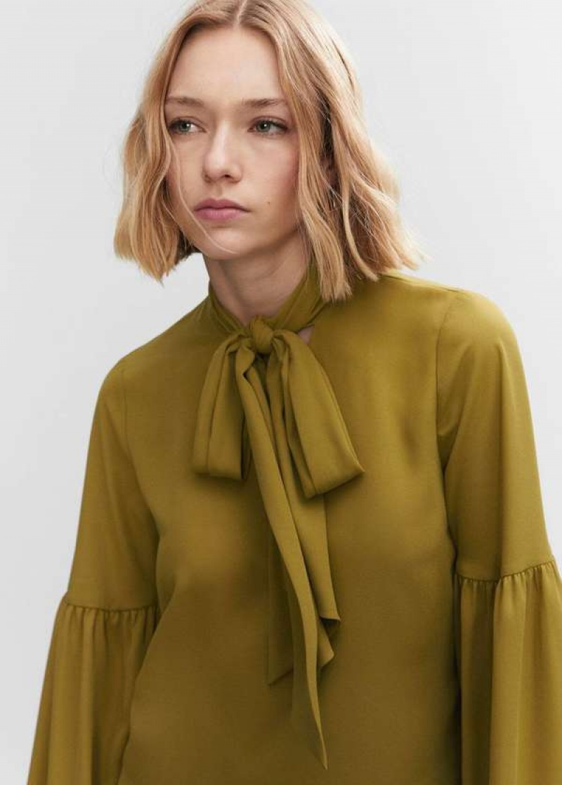 Mango Bez Rukávů Wrap Blouse | MNG-25479