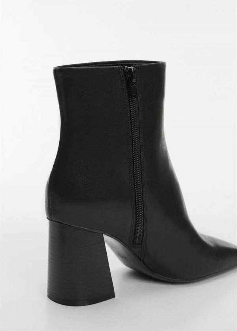 Mango Block Ankle Boots With Square Špicí | MNG-23434