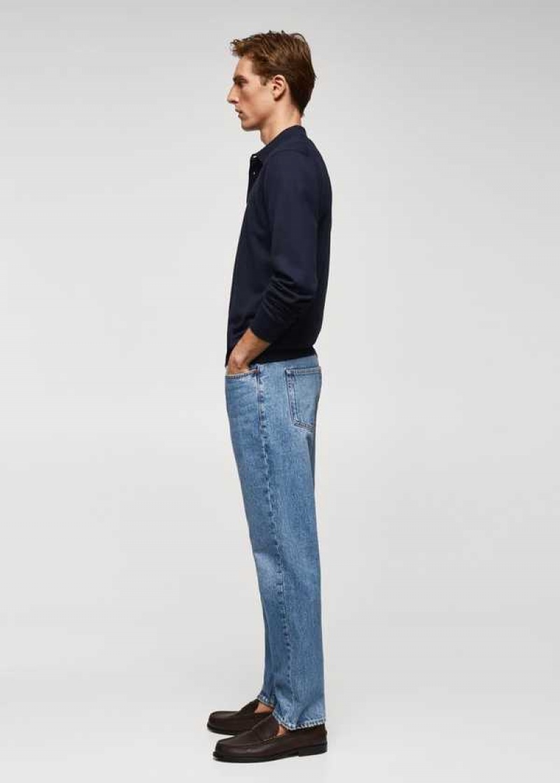 Mango Bob Rovný-fit Jeans | MNG-21859