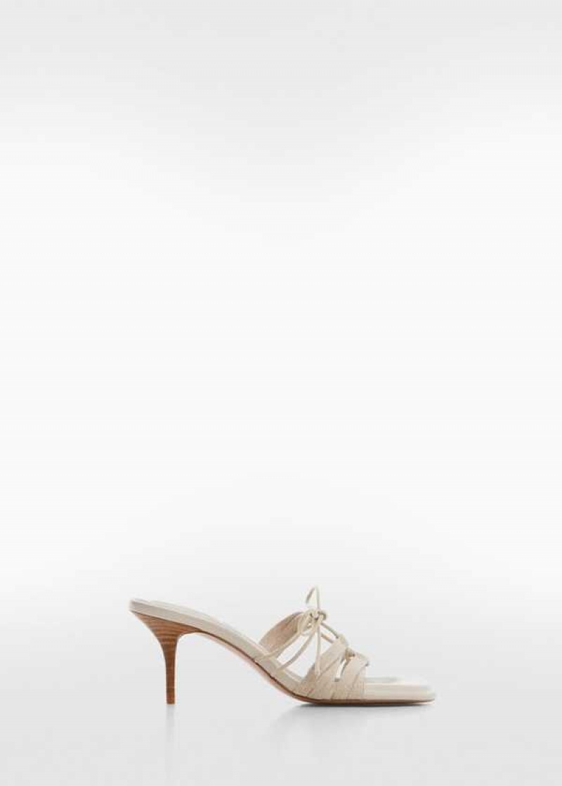 Mango Bow Heel Sandals | MNG-23453