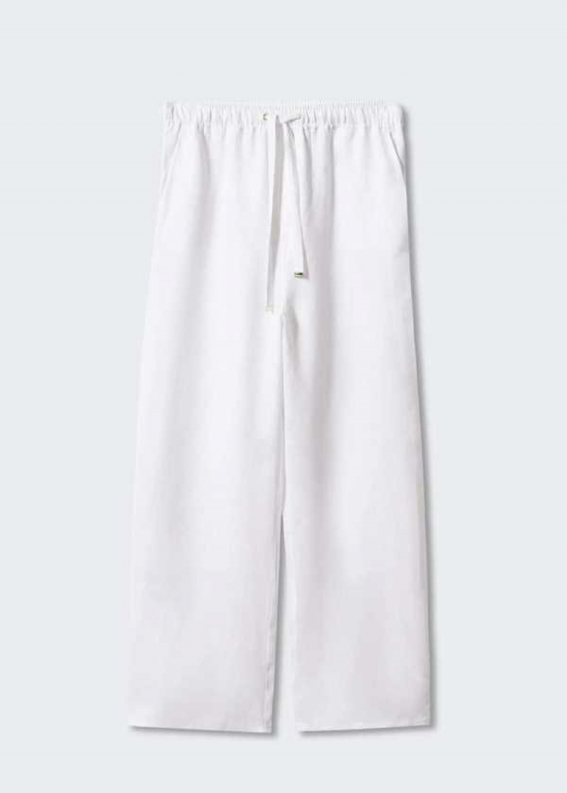 Mango Bow Linen Pants | MNG-24432