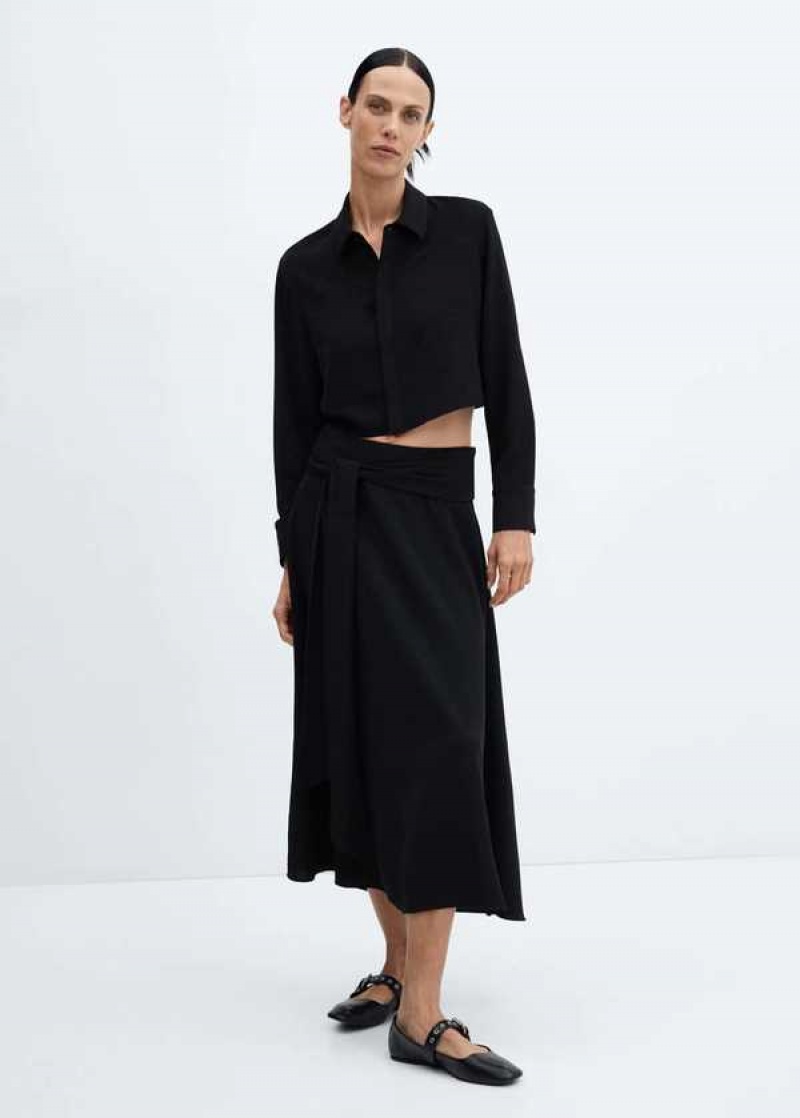 Mango Bow Midi Skirt | MNG-24073