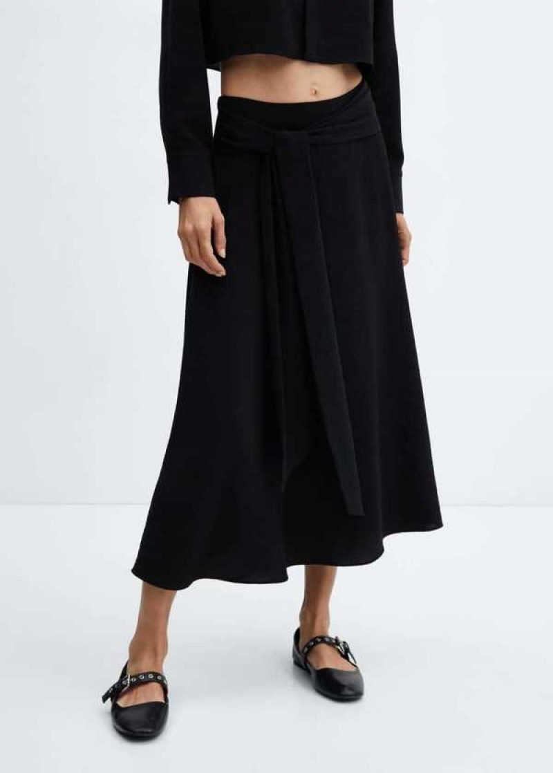 Mango Bow Midi Skirt | MNG-24073