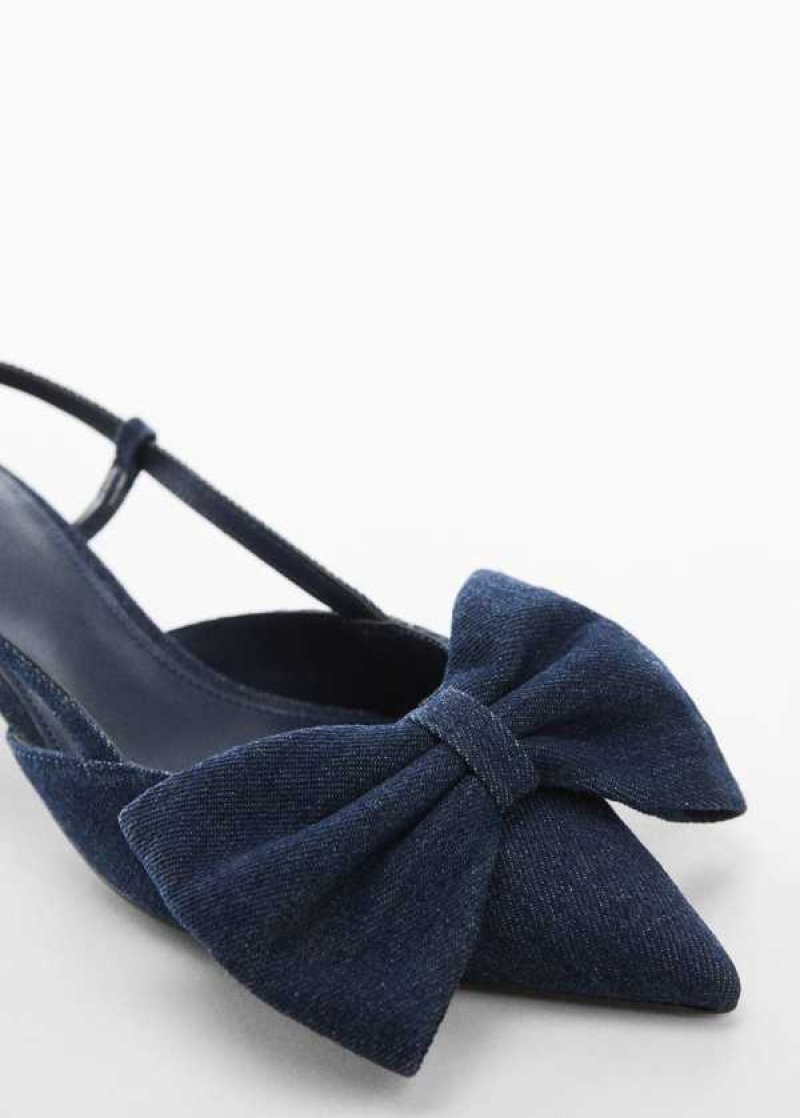 Mango Bow-heeled Denim Shoes | MNG-23558