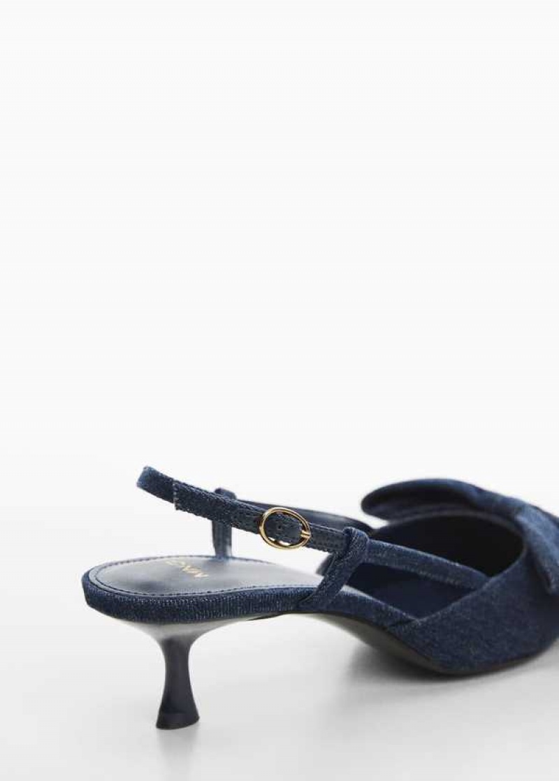 Mango Bow-heeled Denim Shoes | MNG-23558