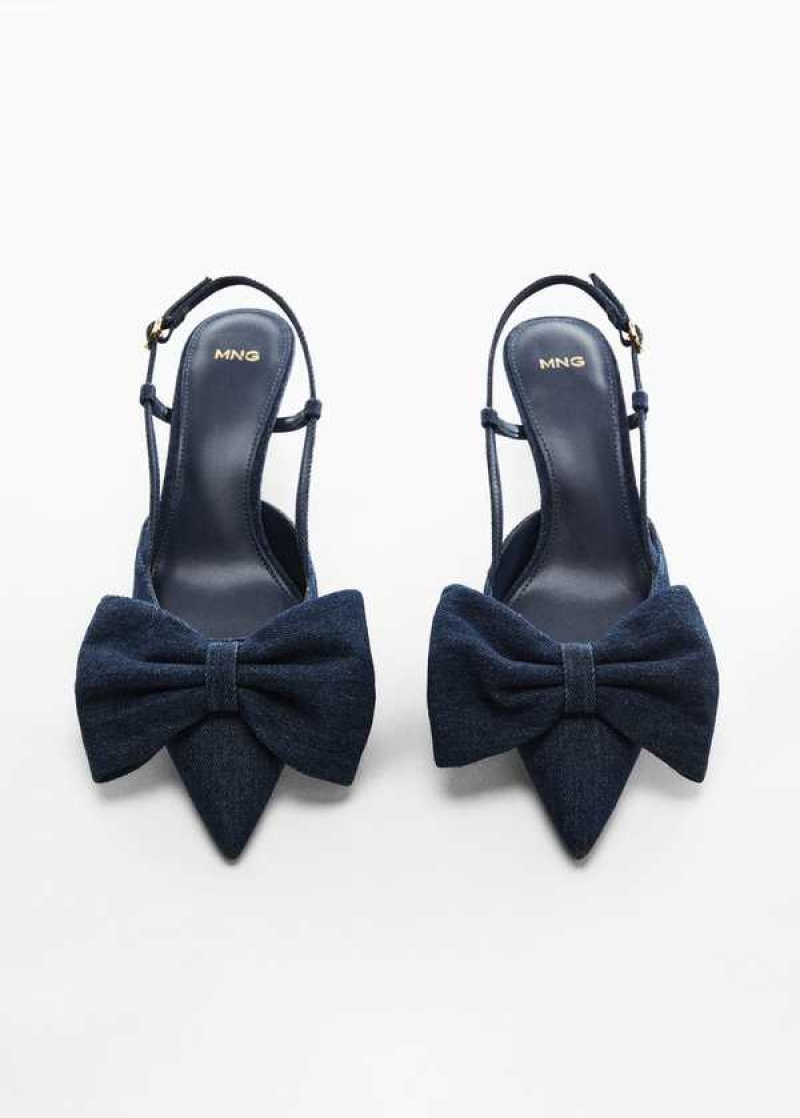 Mango Bow-heeled Denim Shoes | MNG-23558