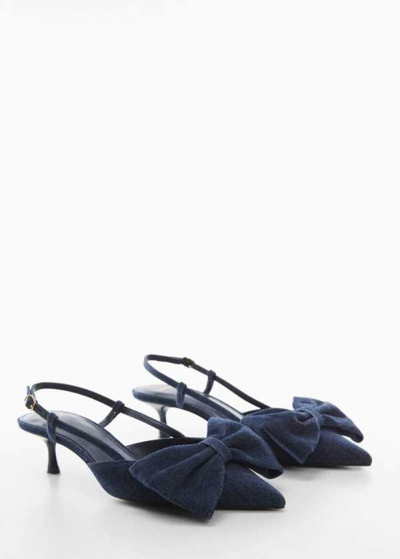 Mango Bow-heeled Denim Shoes | MNG-23558