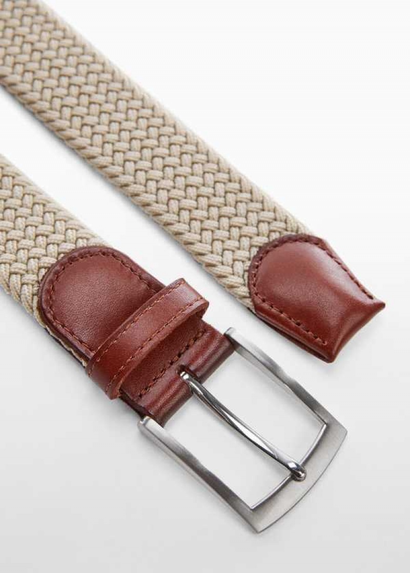 Mango Braided Elastic Belt | MNG-21156