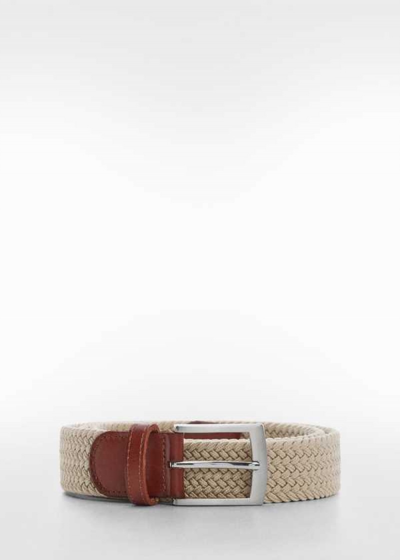 Mango Braided Elastic Belt | MNG-21156