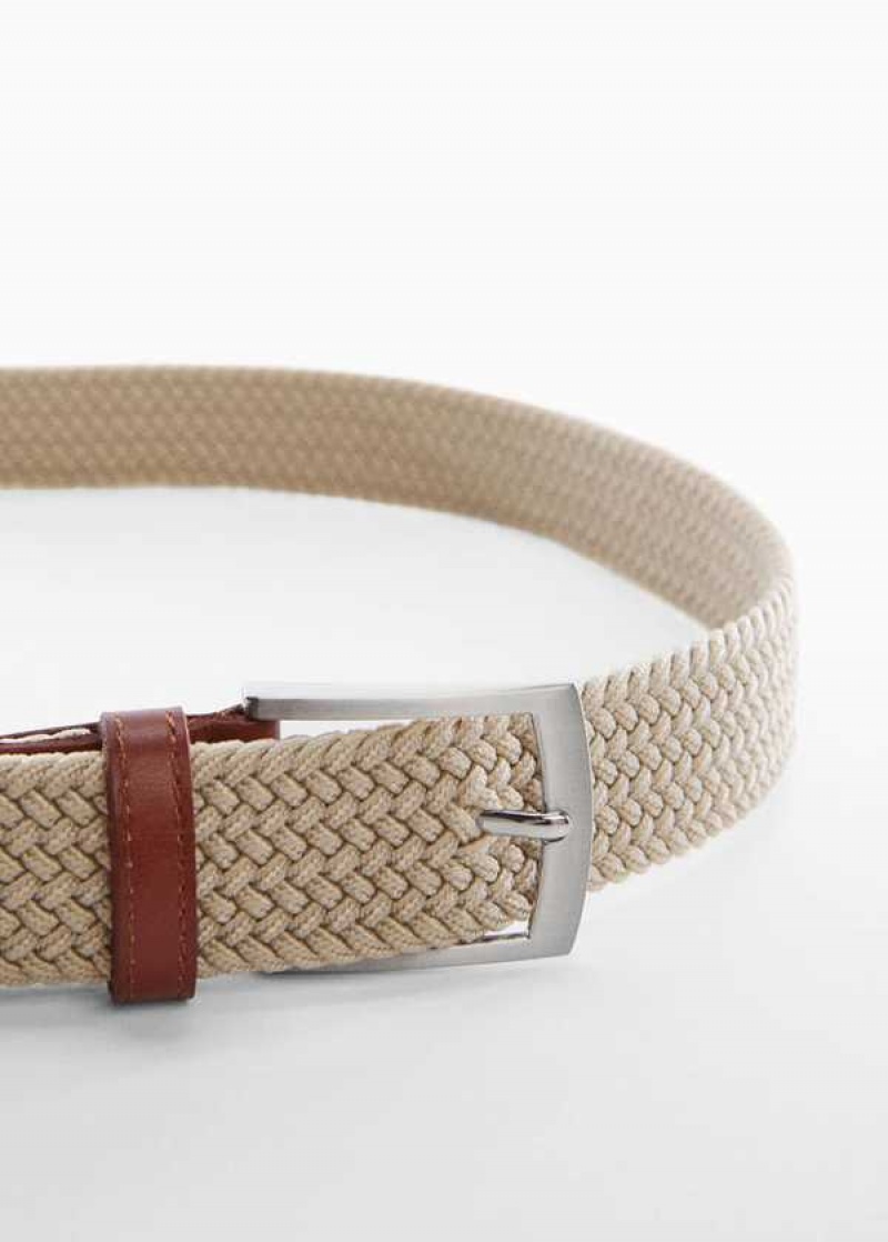 Mango Braided Elastic Belt | MNG-21156