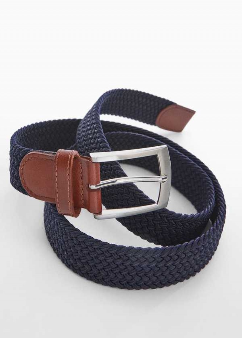 Mango Braided Elastic Belt | MNG-21158