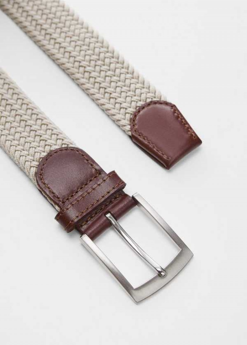 Mango Braided Elastic Belt | MNG-21198