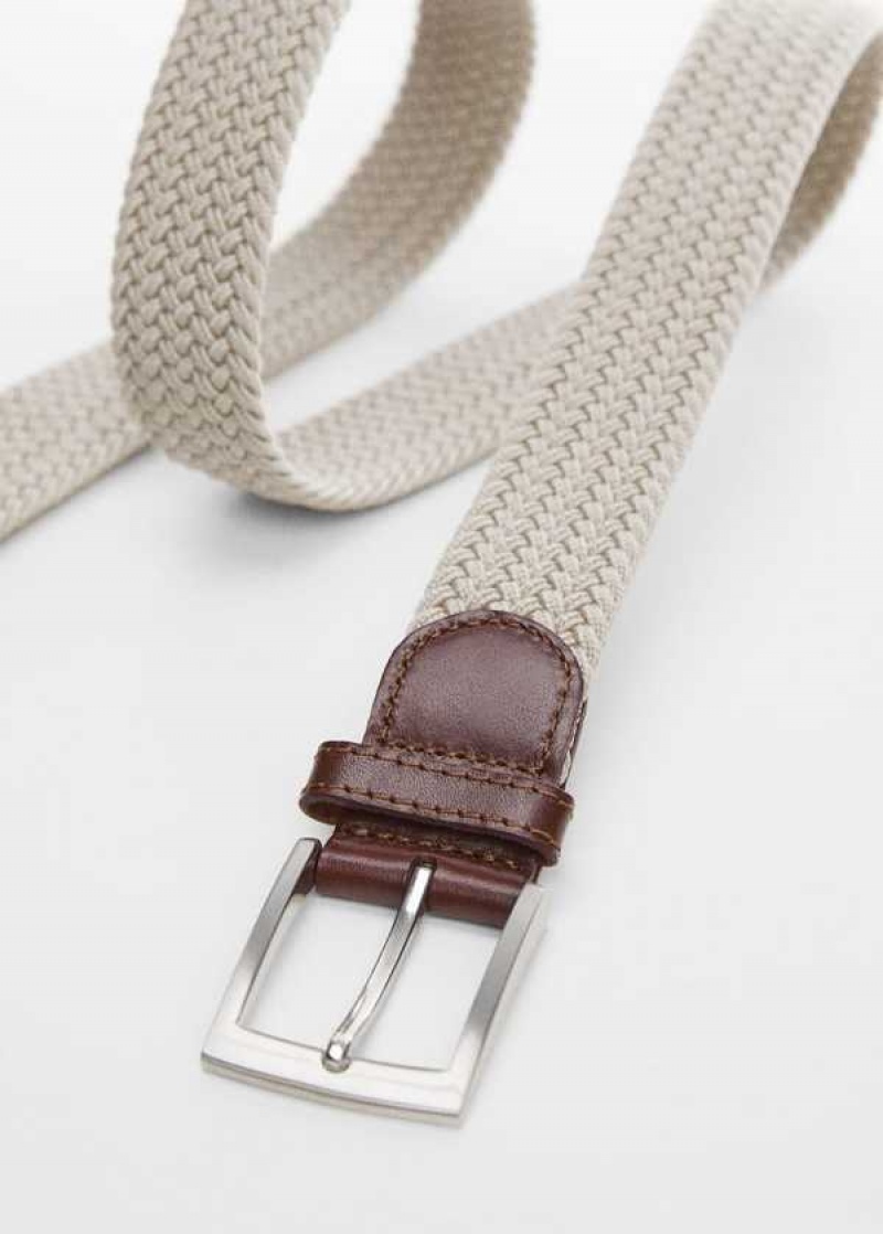 Mango Braided Elastic Belt | MNG-21198