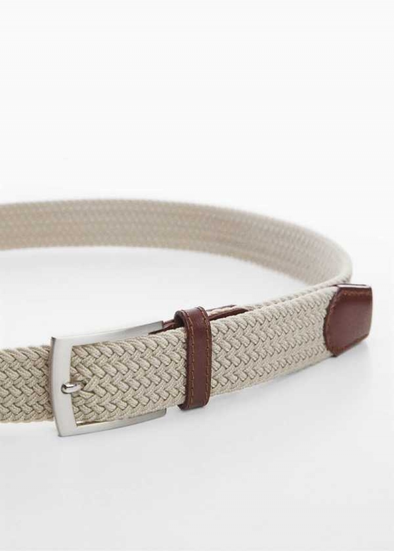 Mango Braided Elastic Belt | MNG-21198