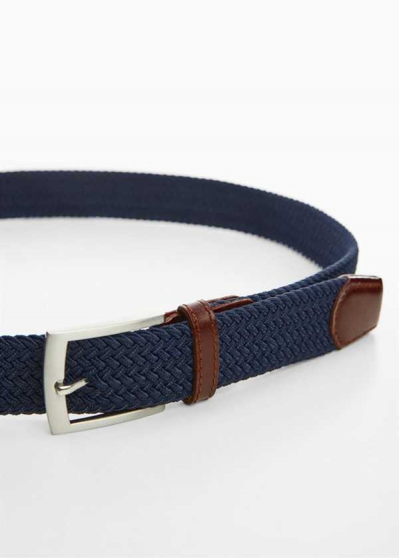 Mango Braided Elastic Belt | MNG-21199