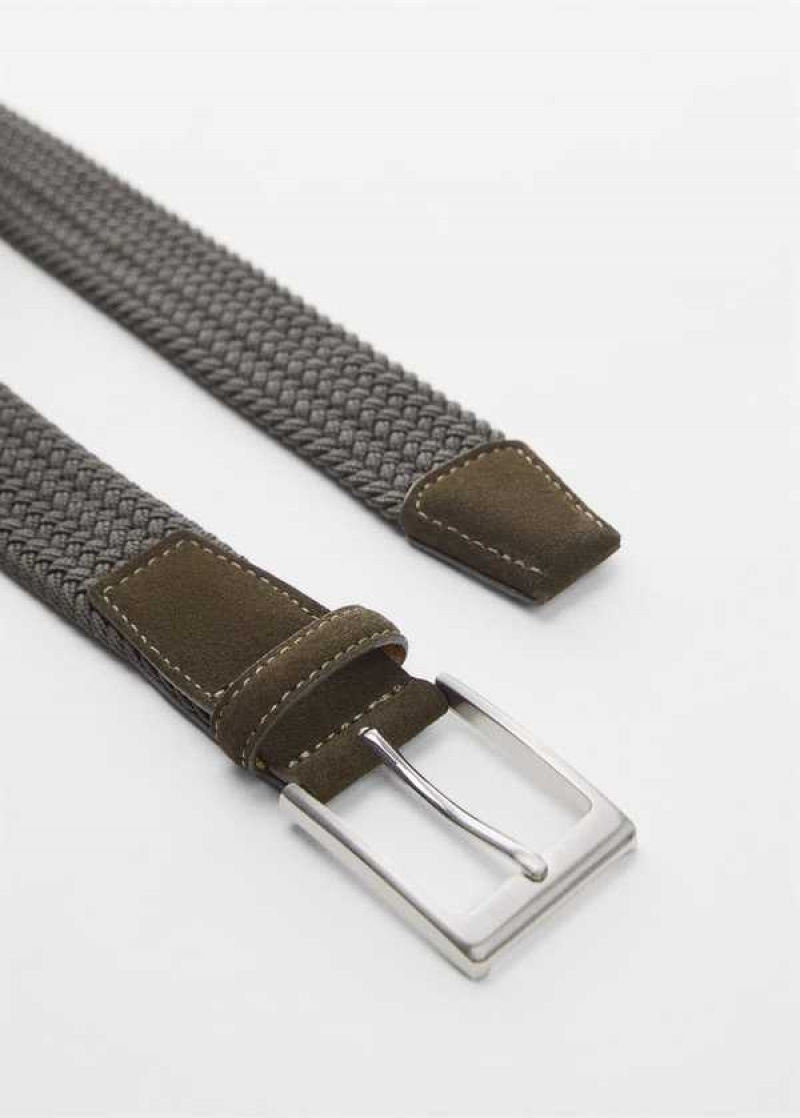 Mango Braided Elastic Belt | MNG-21200