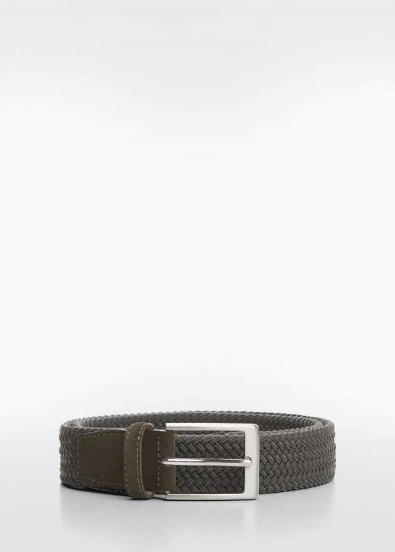 Mango Braided Elastic Belt | MNG-21200