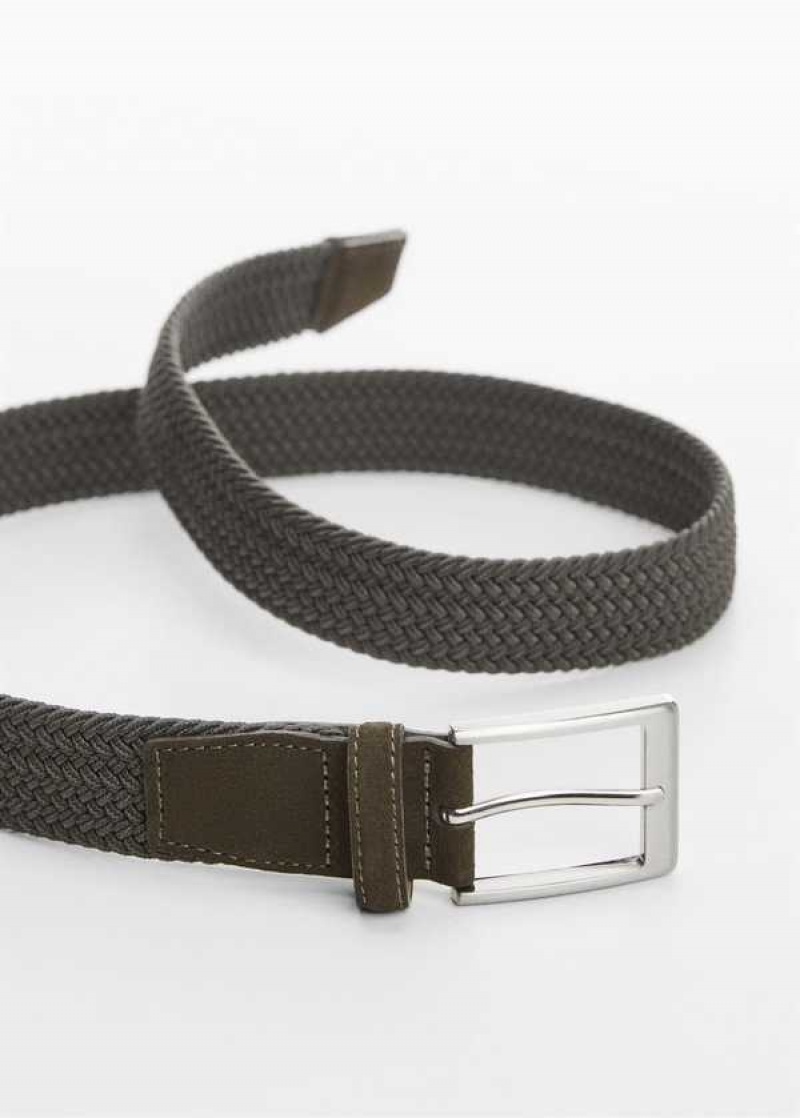 Mango Braided Elastic Belt | MNG-21200