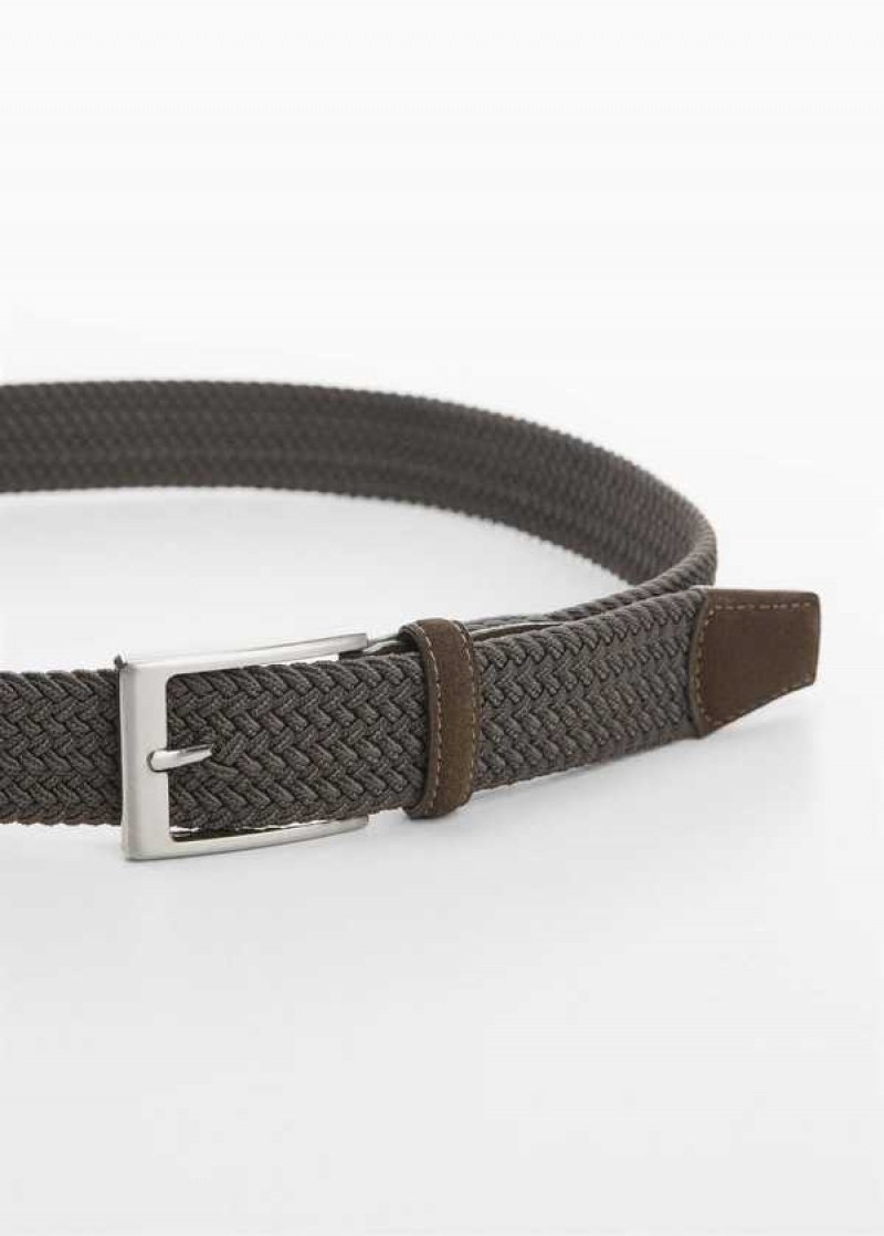 Mango Braided Elastic Belt | MNG-21200