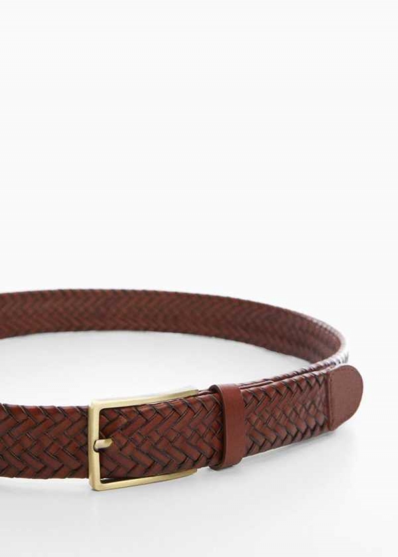 Mango Braided Læder Belt | MNG-21168