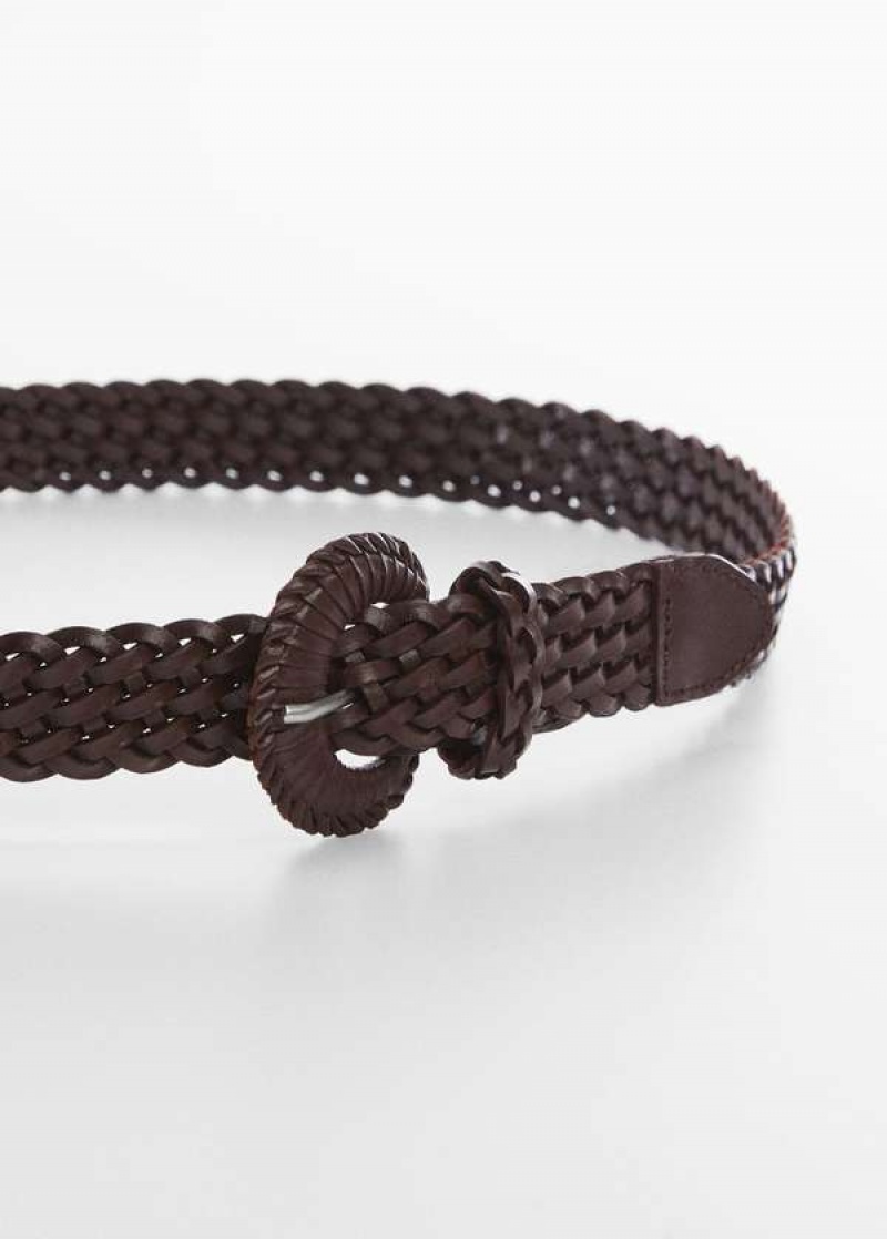 Mango Braided Læder Belt | MNG-22978