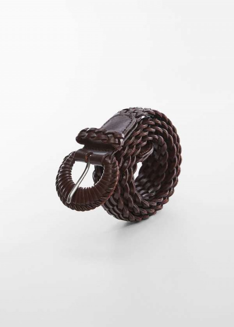 Mango Braided Læder Belt | MNG-22978