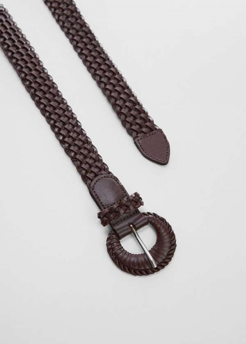 Mango Braided Læder Belt | MNG-22978