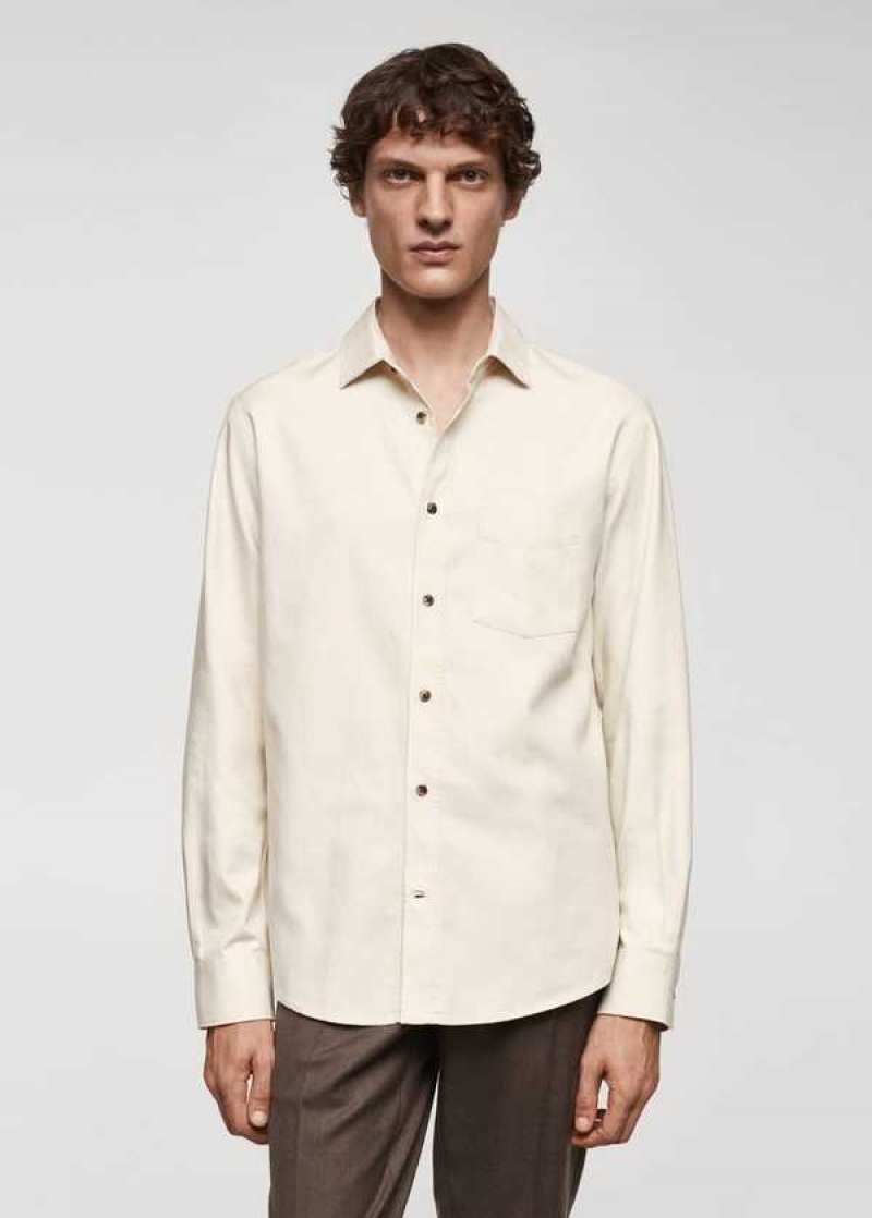 Mango Brushed Bavlněné Twill Shirt | MNG-22234