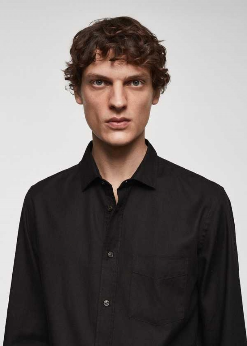 Mango Brushed Bavlněné Twill Shirt | MNG-22212