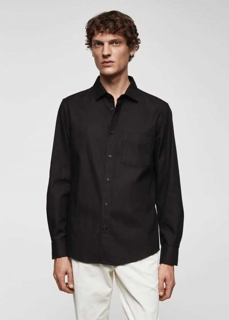 Mango Brushed Bavlněné Twill Shirt | MNG-22212