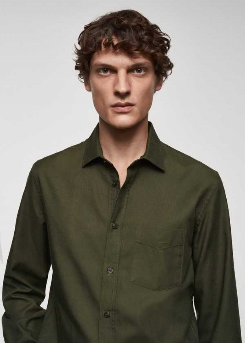 Mango Brushed Bavlněné Twill Shirt | MNG-22209