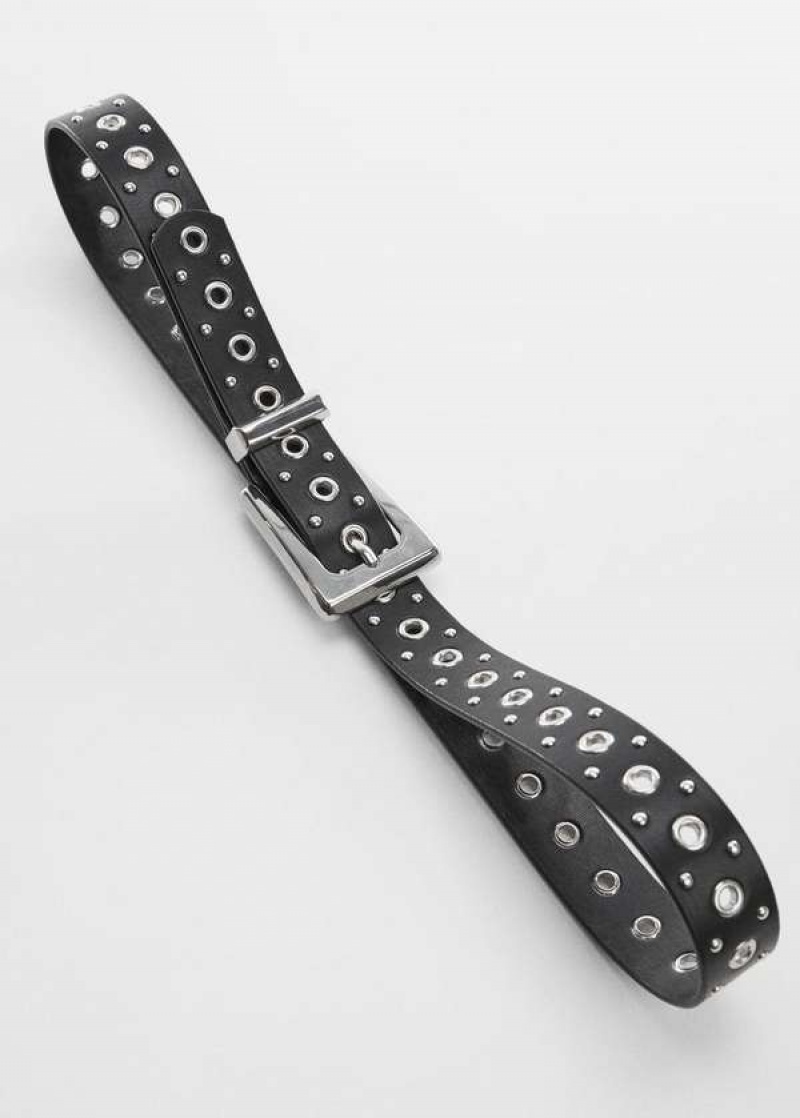 Mango Buckled Studded Belt | MNG-22962