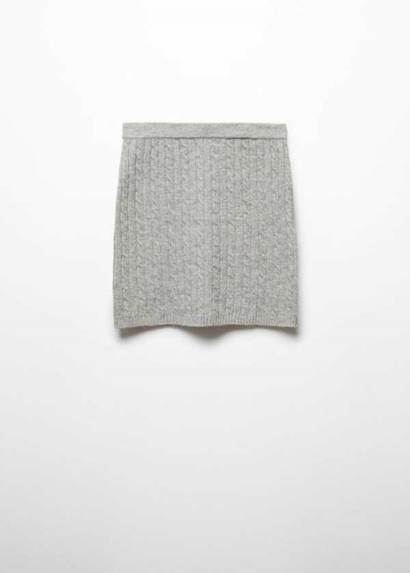 Mango Cable-knit Miniskirt | MNG-24165