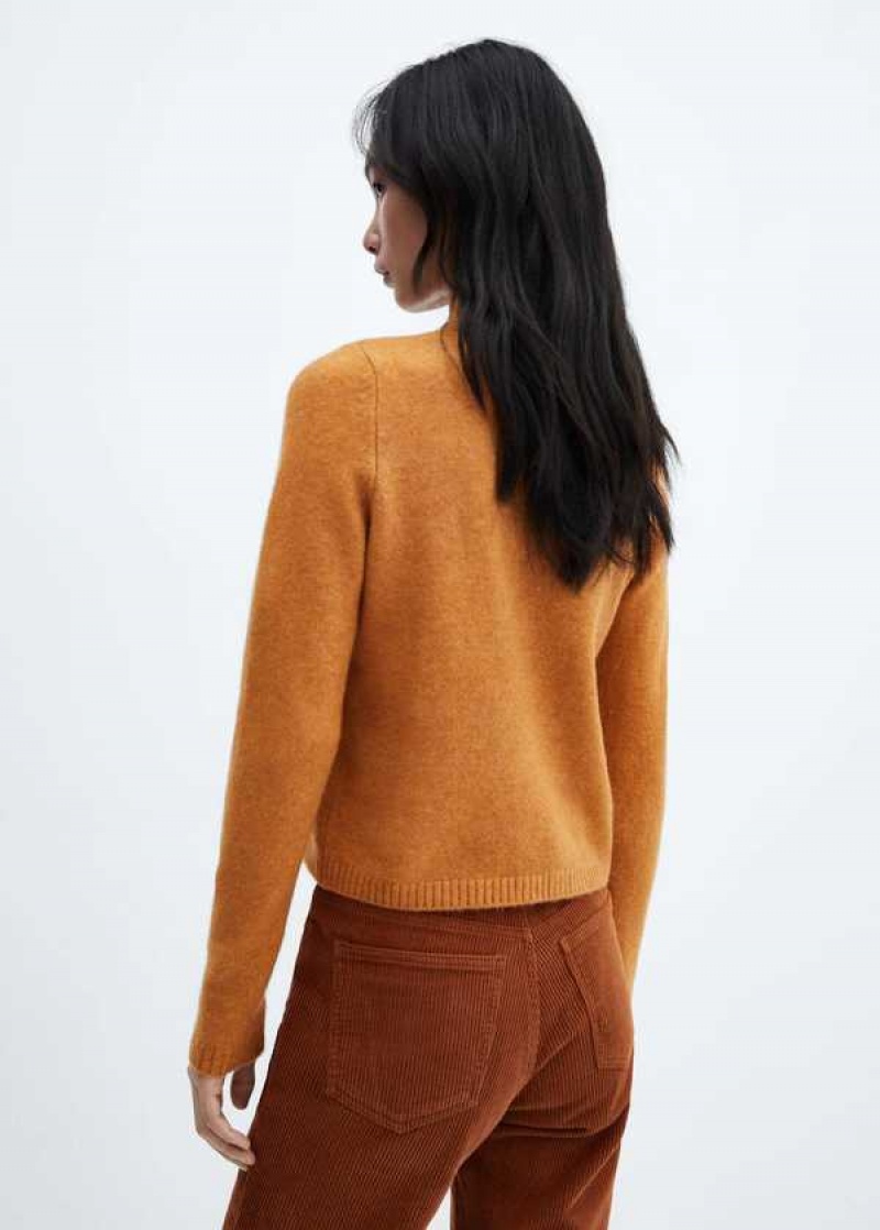 Mango Cable-knit Zip-neck Svetrové | MNG-25633