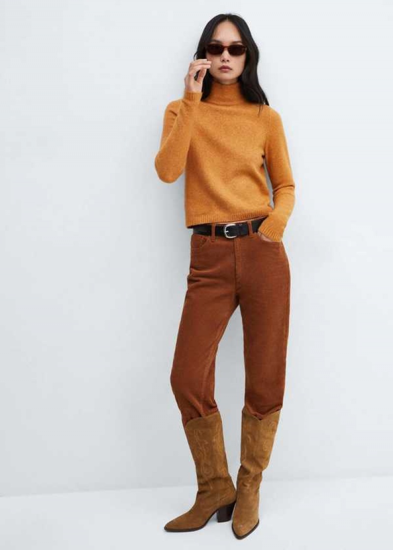 Mango Cable-knit Zip-neck Svetrové | MNG-25633