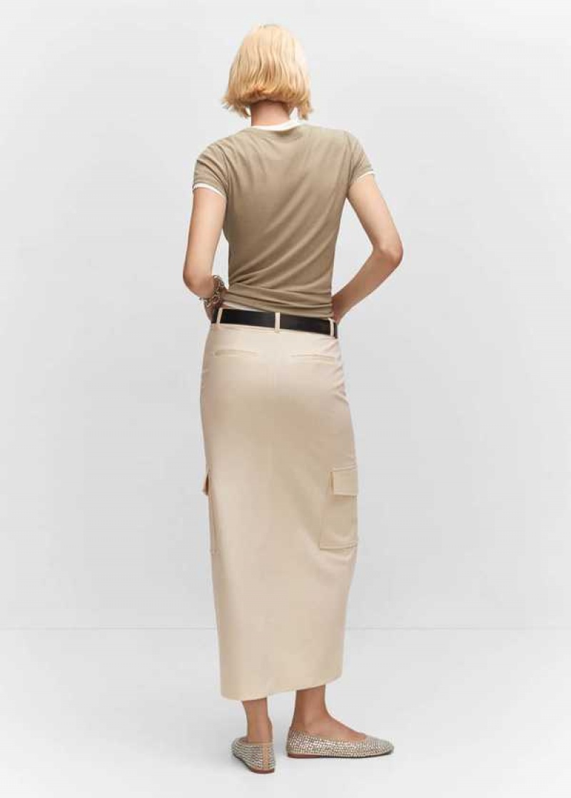 Mango Cargo Skirt With Slit | MNG-24044