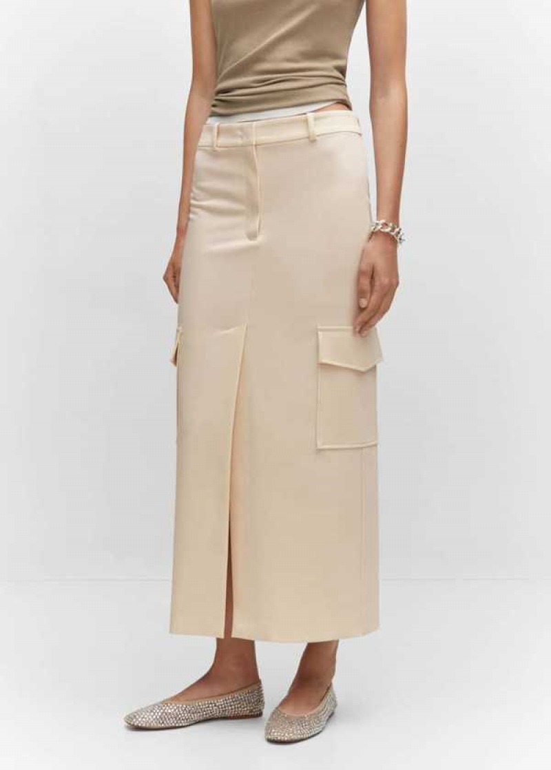 Mango Cargo Skirt With Slit | MNG-24044