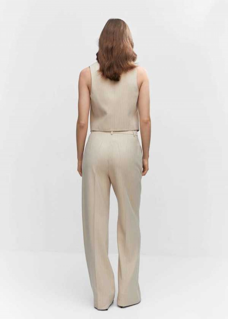 Mango Chalk-stripe Pants | MNG-24377