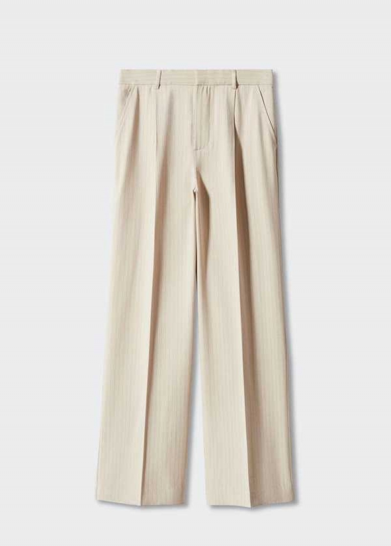 Mango Chalk-stripe Pants | MNG-24377