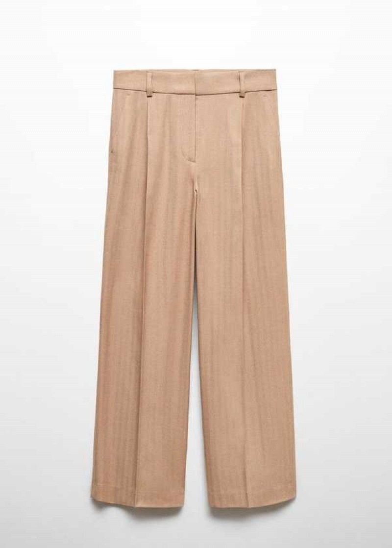 Mango Chalk-stripe Pants | MNG-24569